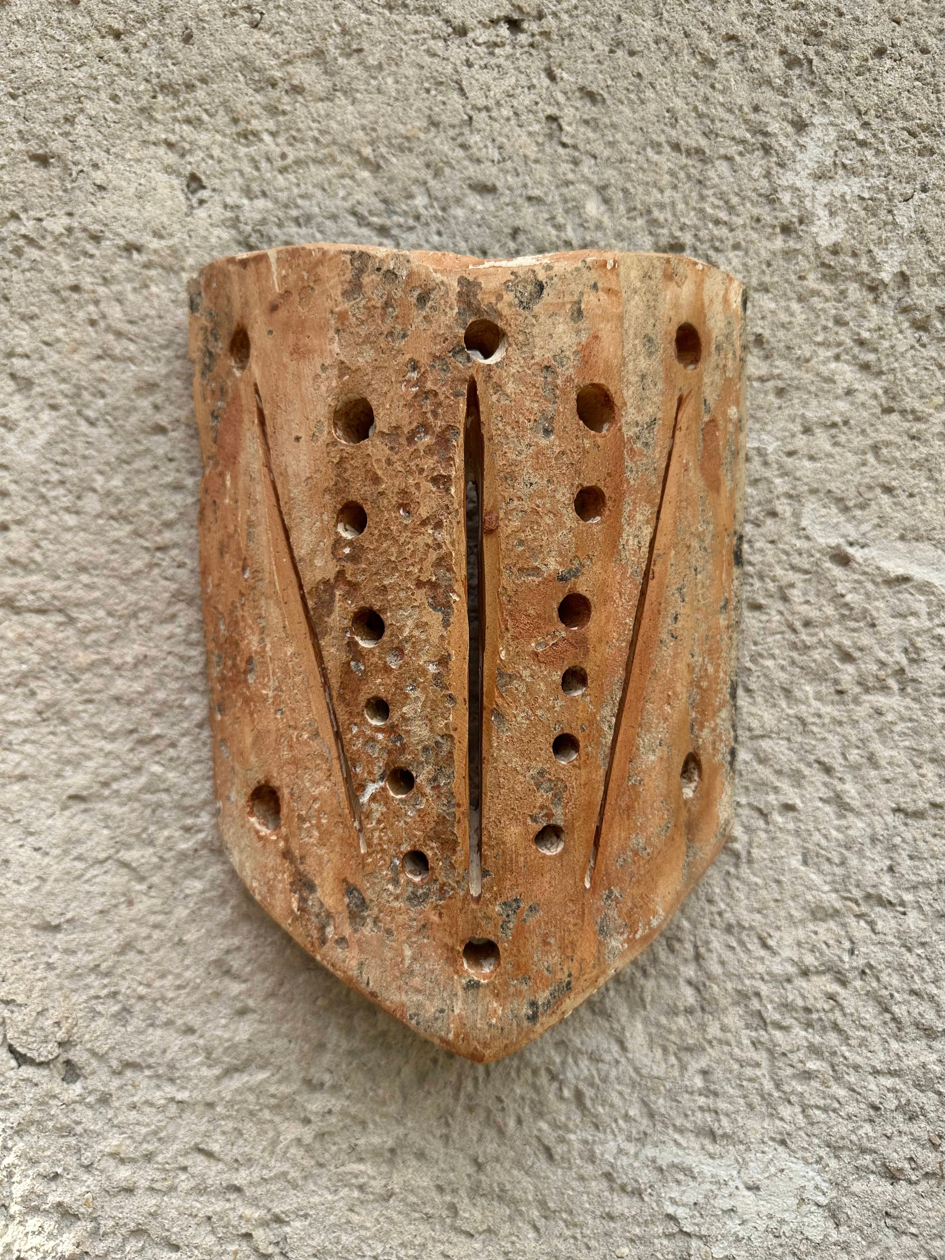 Appliques murales en tuiles provençales 4 | diamètre 19 ; hauteur 26 cm