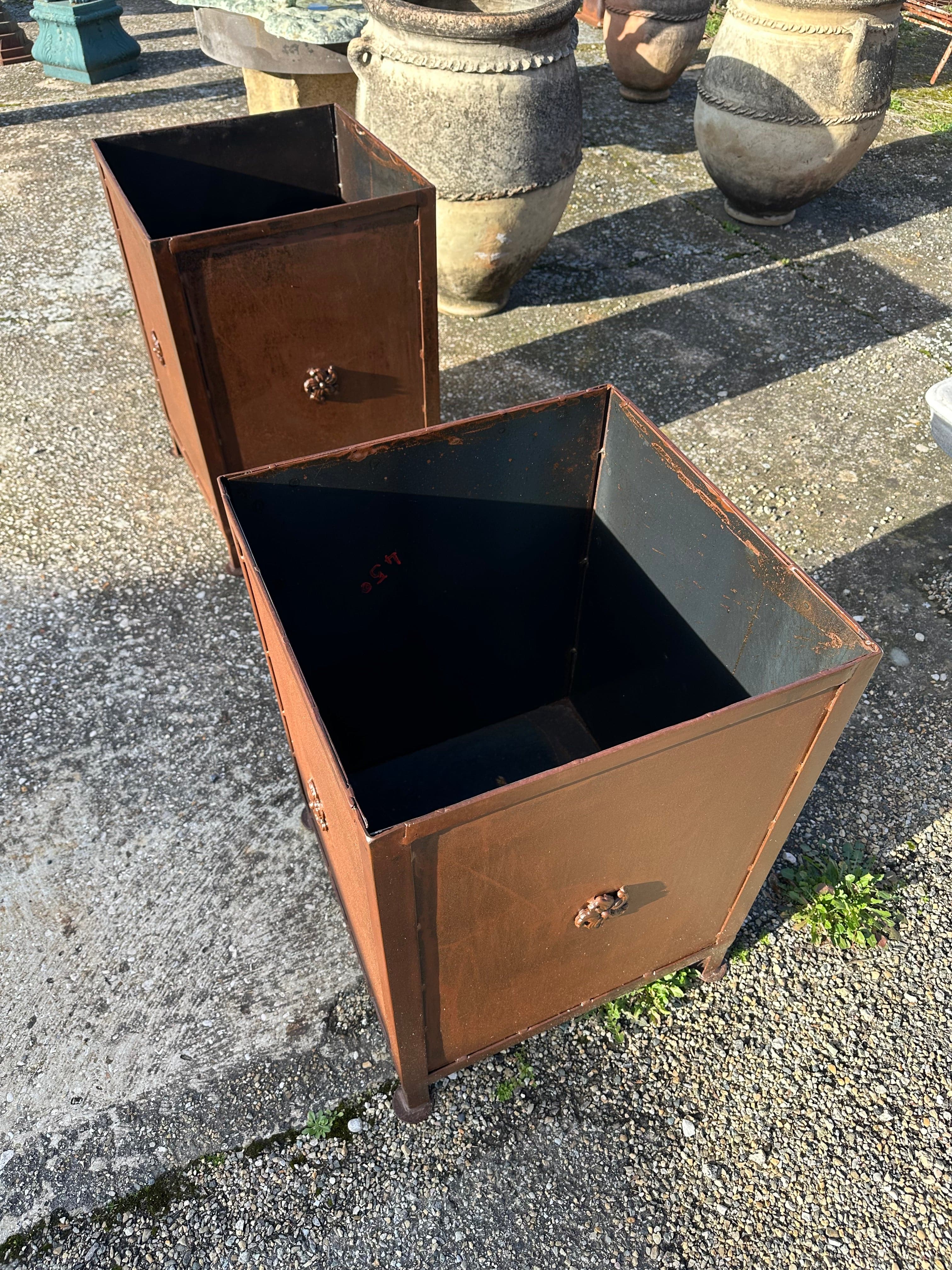 Bacs à oranger en fer forgé artisanal