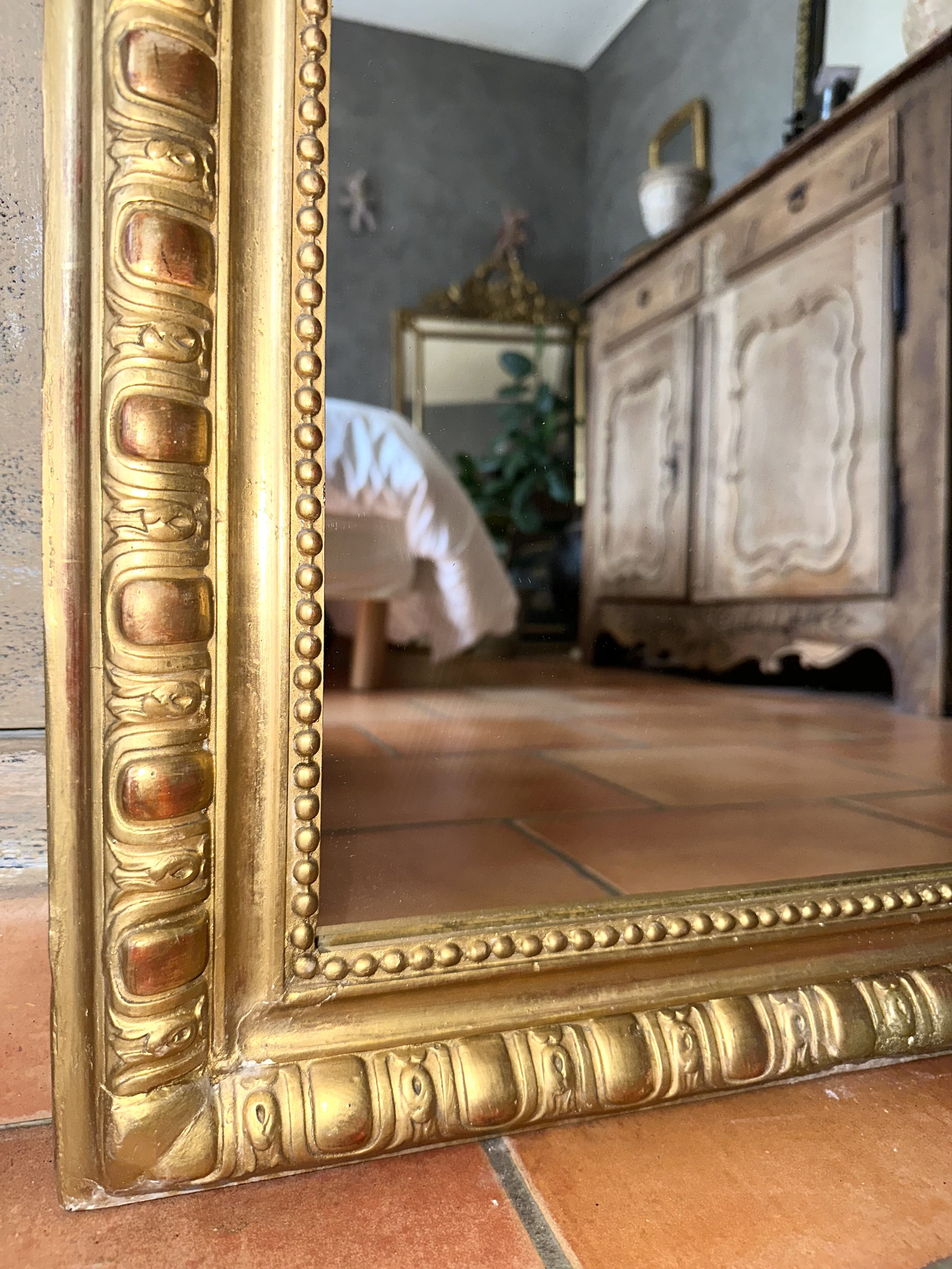 Charly - Miroir Louis-Philippe doré XIXème
