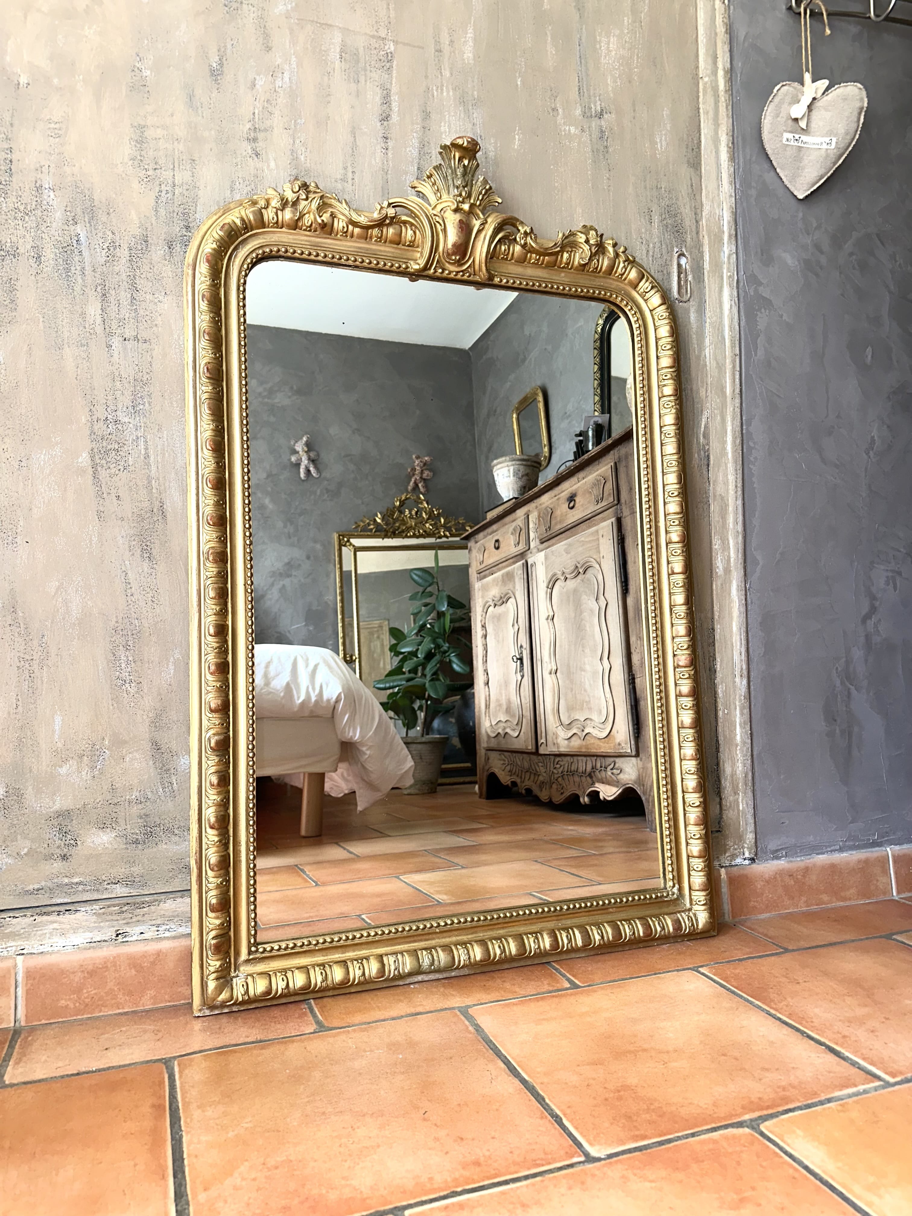 Charly - Miroir Louis-Philippe doré XIXème