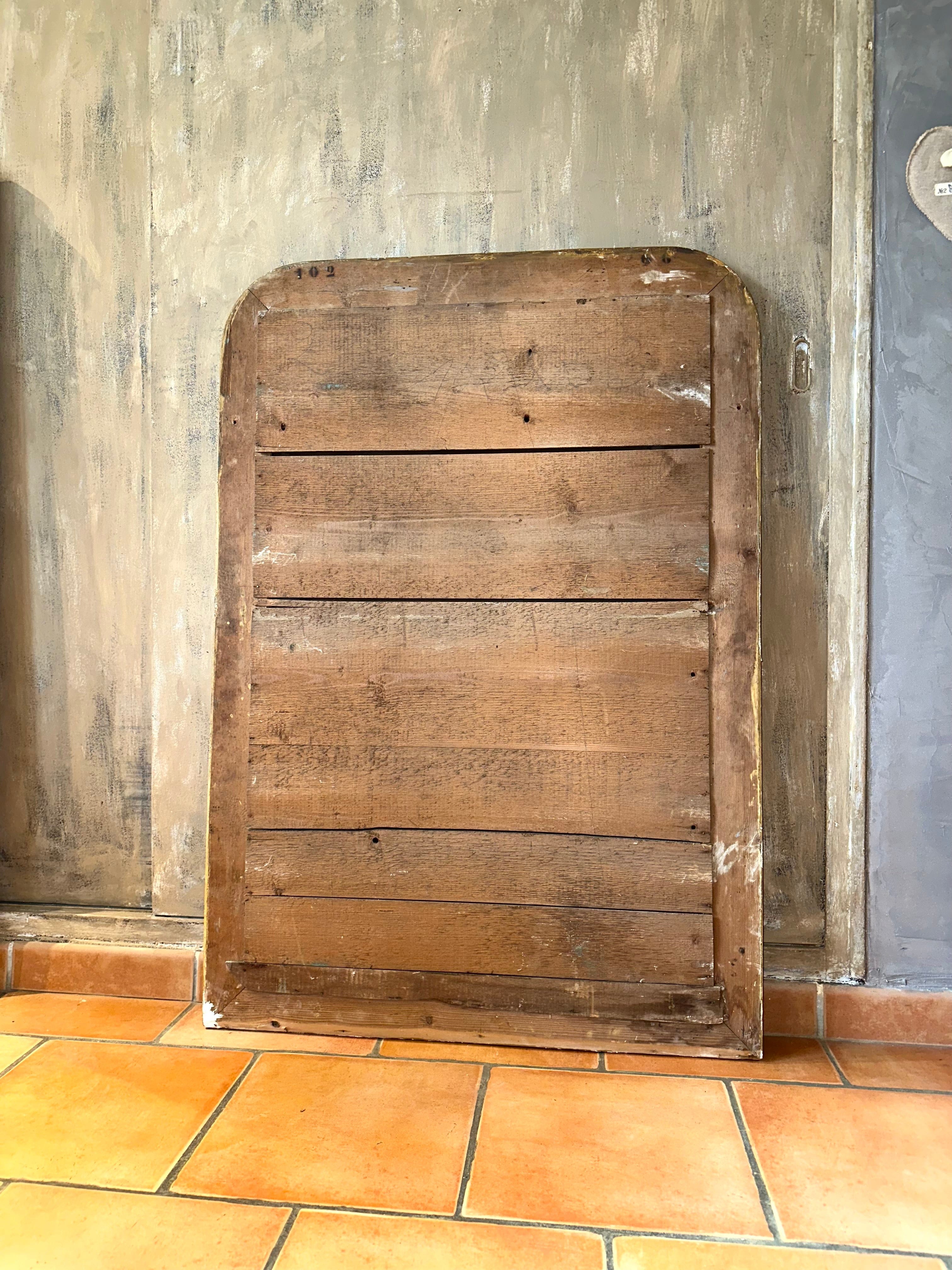 Erel - Miroir Louis-Philippe argenté XIXème