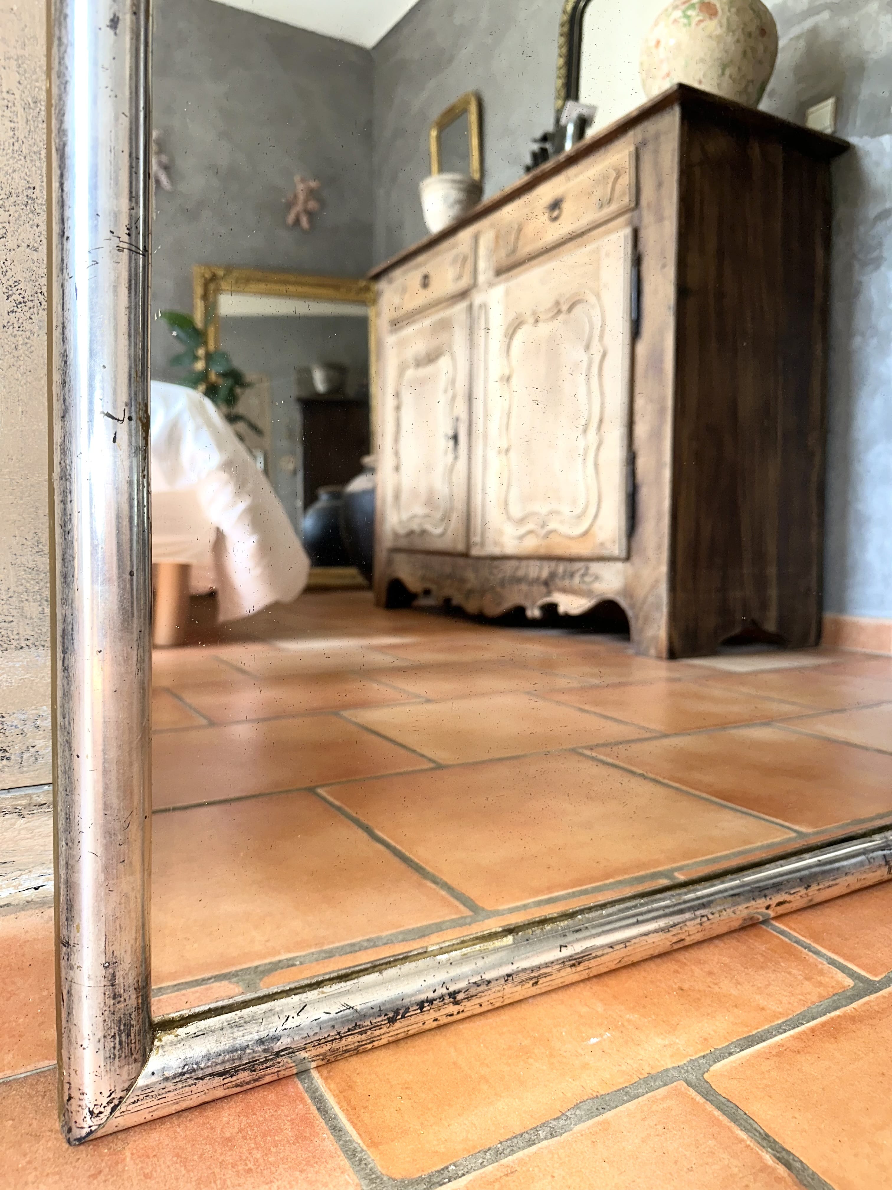 Martin - Miroir bistrot argenté XIXème