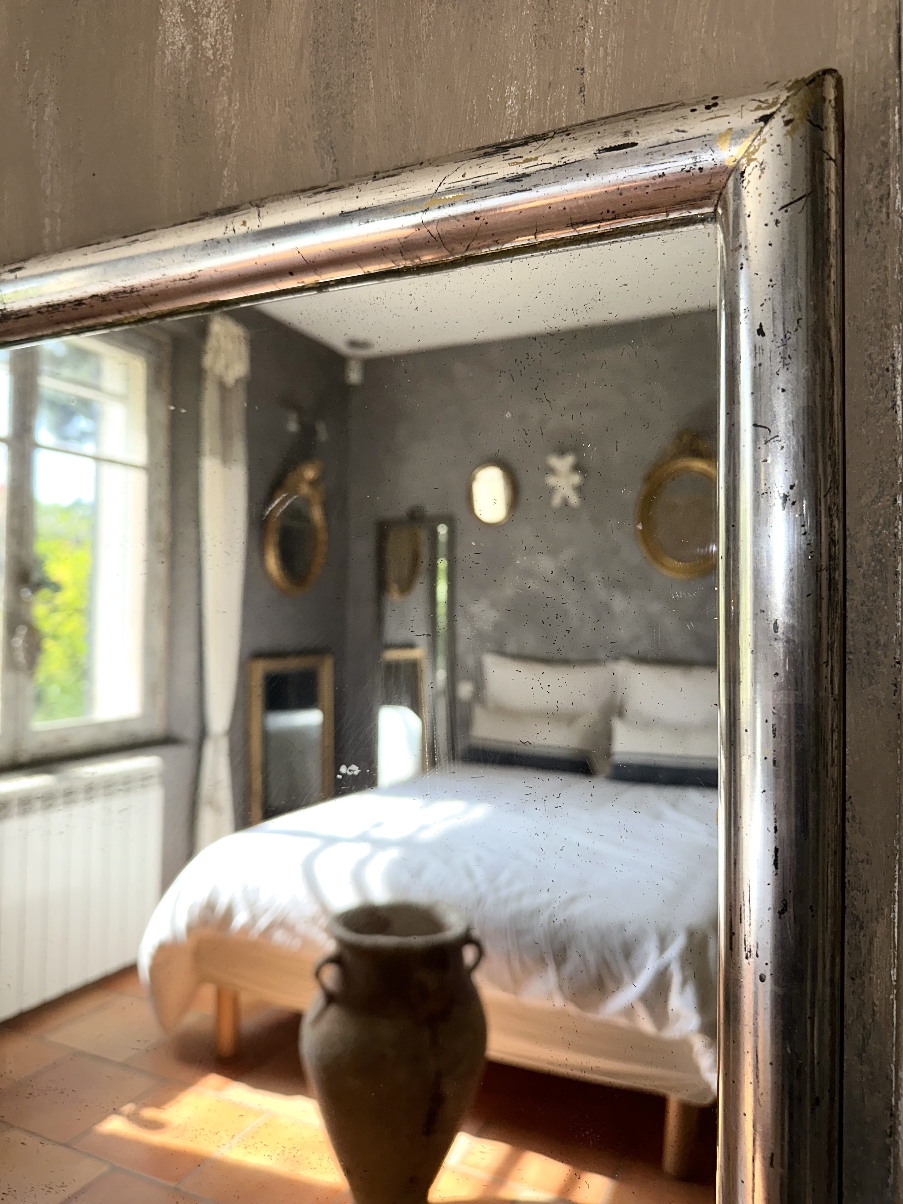Martin - Miroir bistrot argenté XIXème