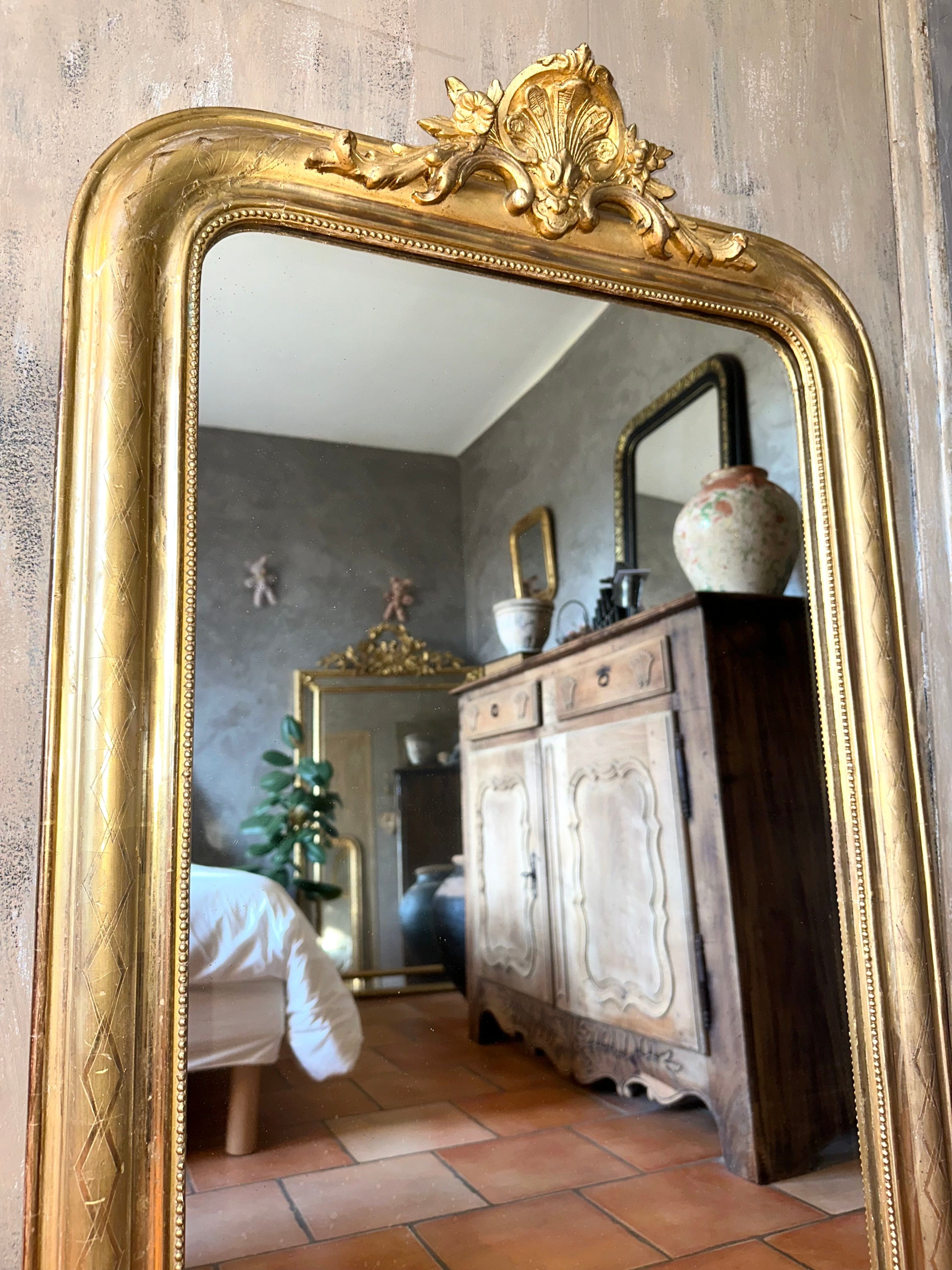 Miroir ancien HORTENSE