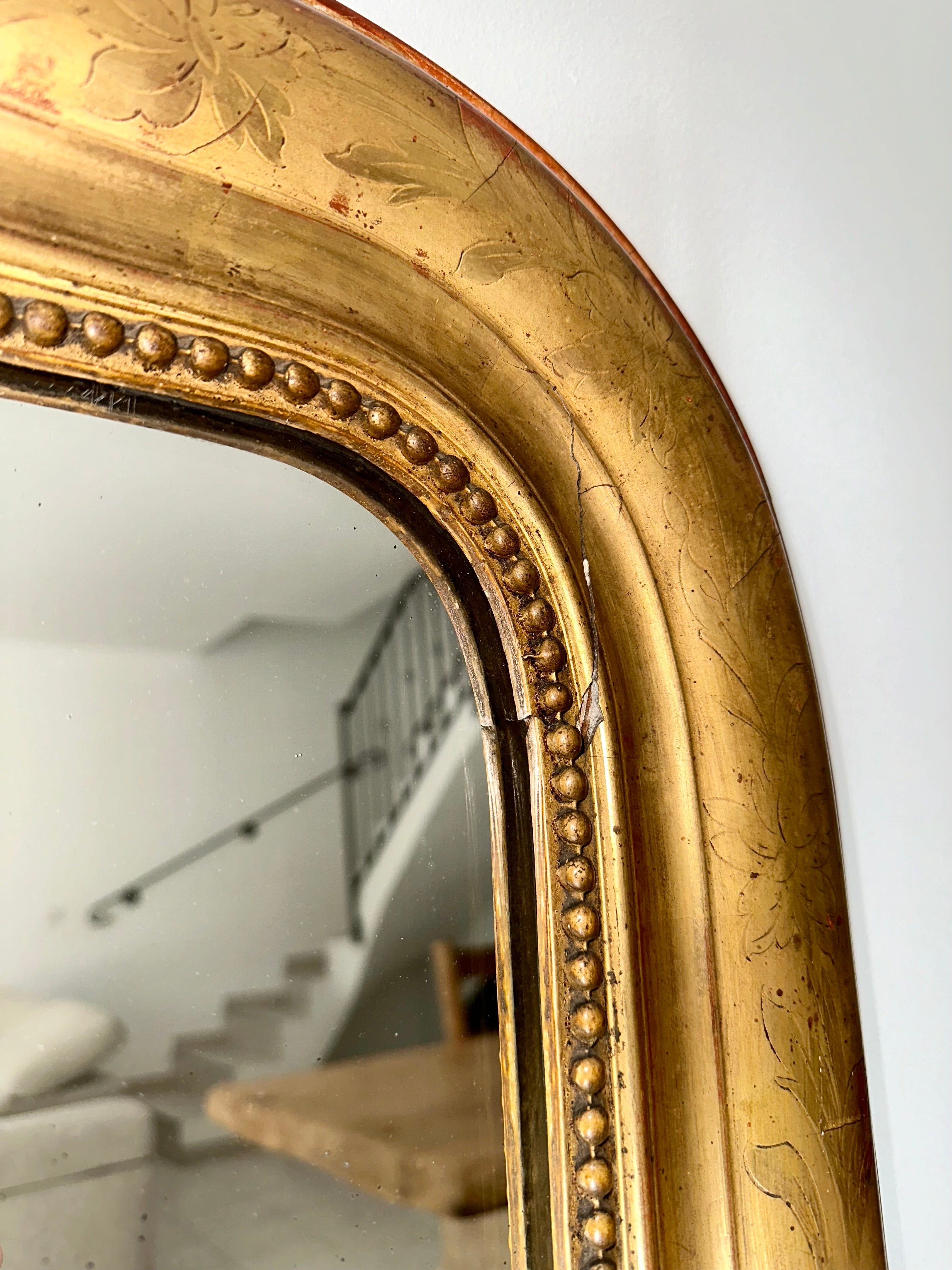 Miroir ancien LÉONTINE