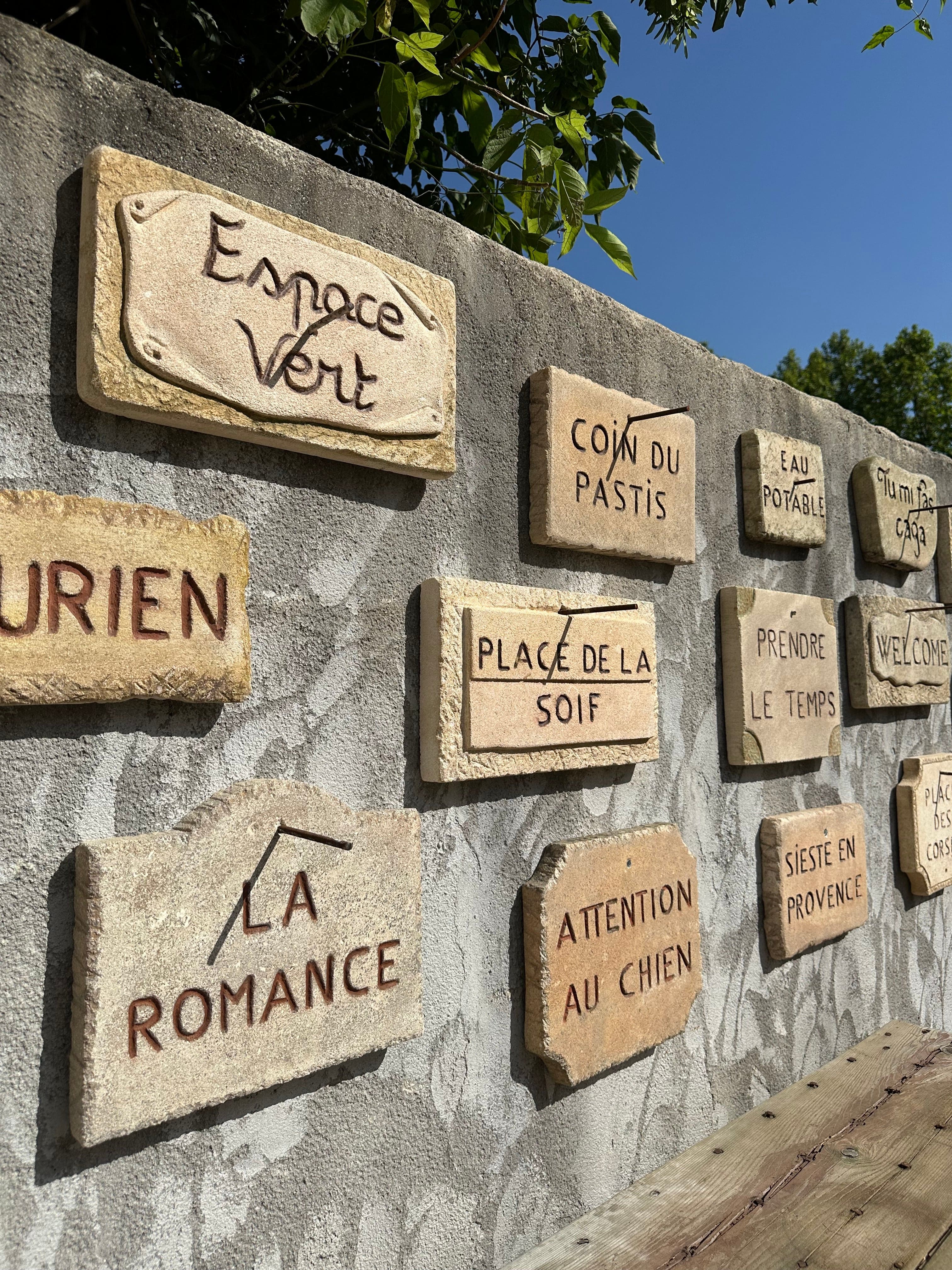 Plaques en pierre naturelle