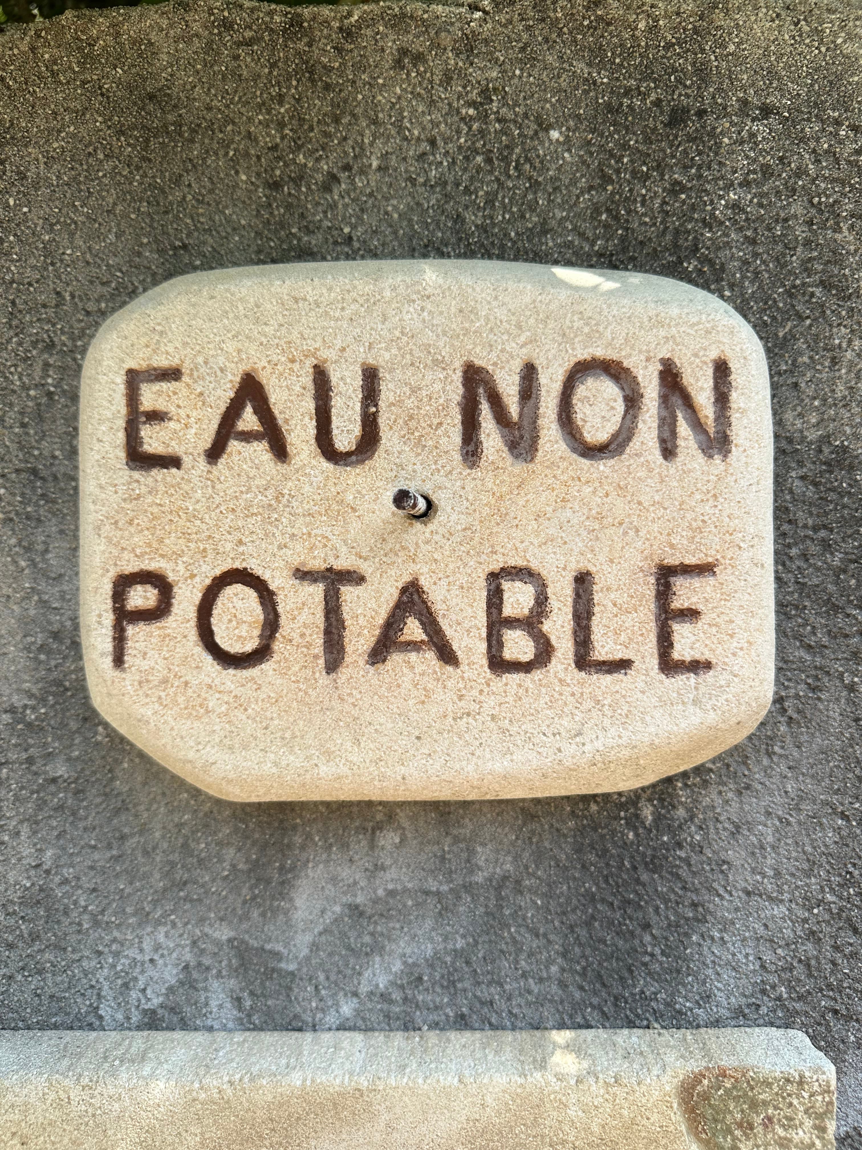 Plaques en pierre naturelle Eau non potable 20 x 16 cm