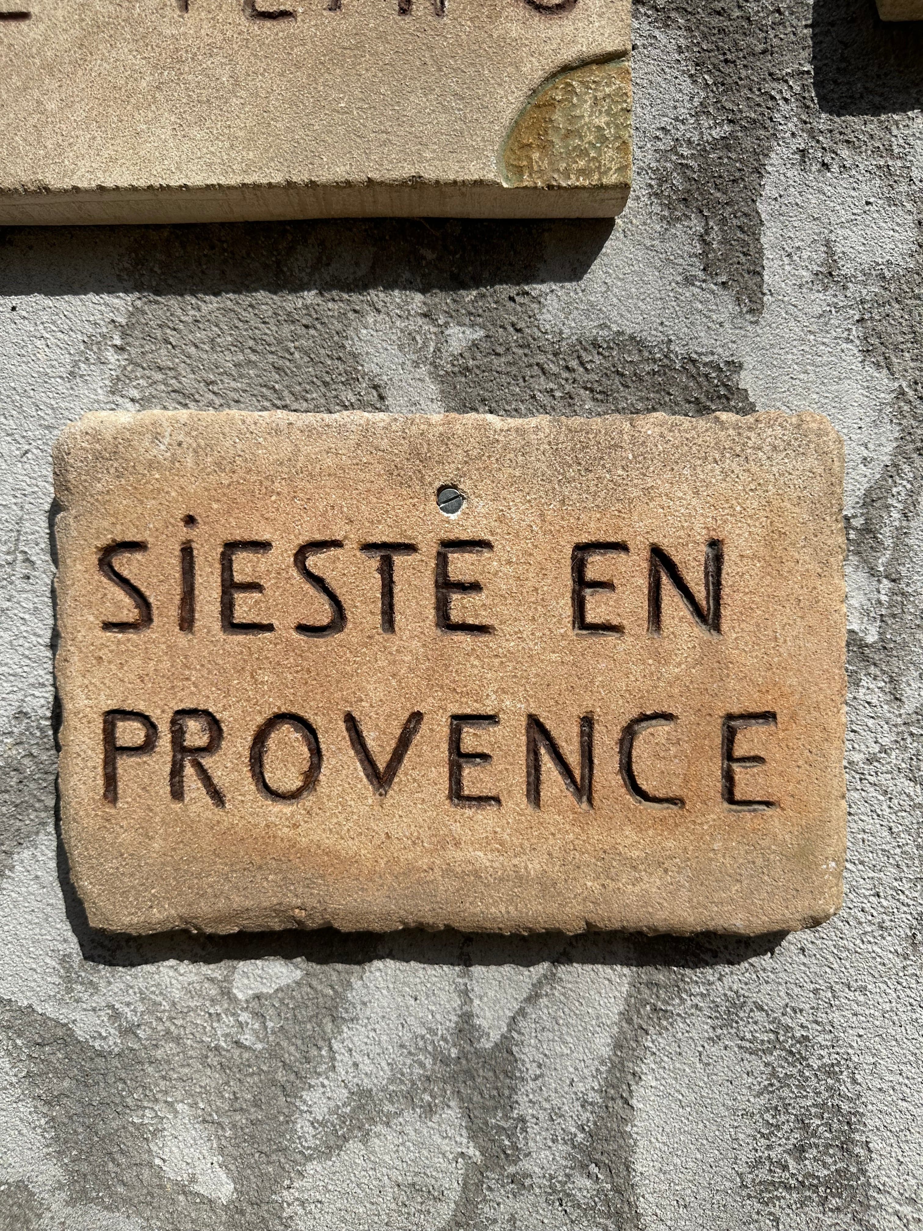 Plaques en pierre naturelle Sieste en Provence 30 x 20 cm