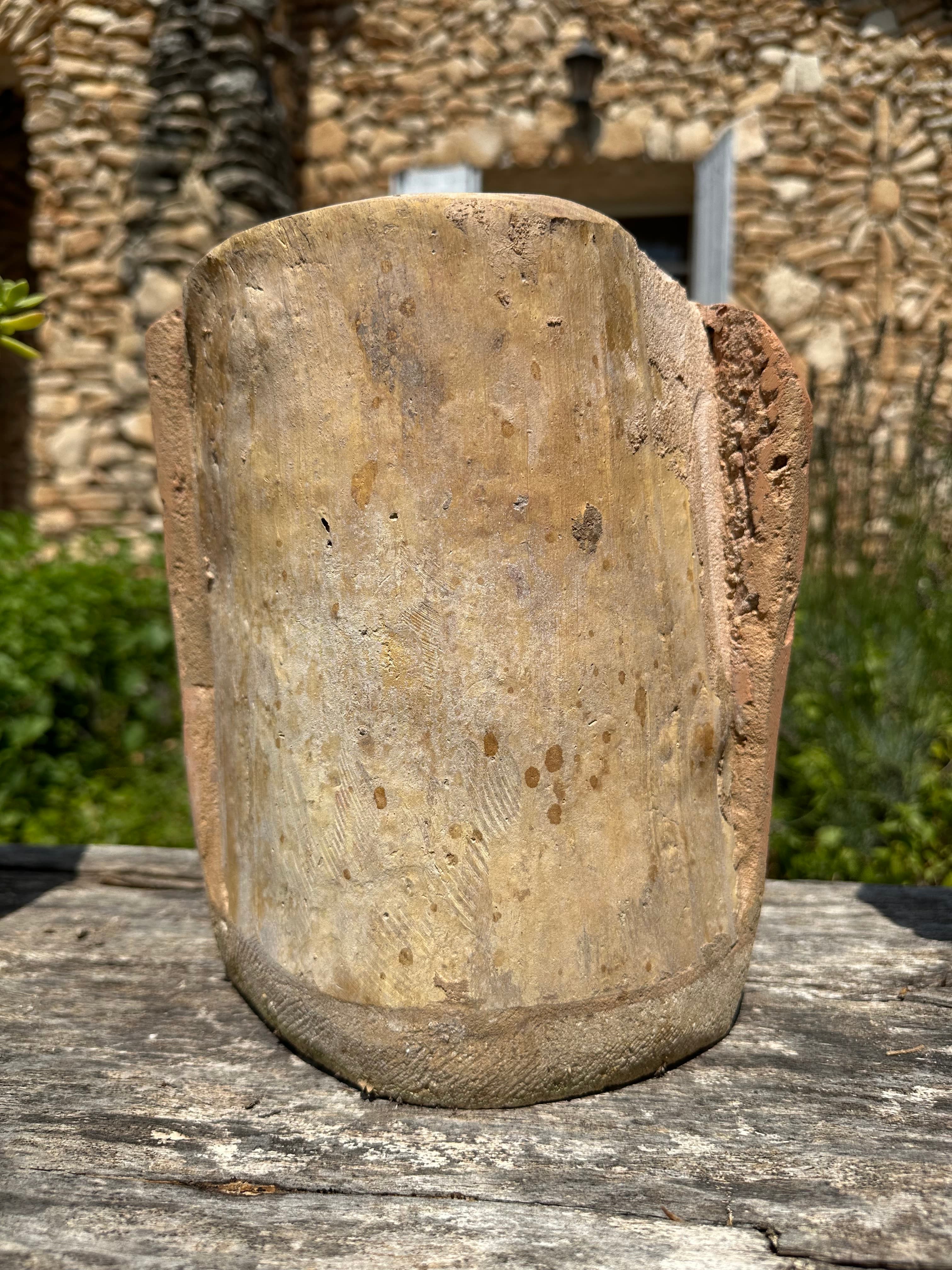 Pots en tuiles Provençales Moyen ovale diamètre 22 ; hauteur 25 cm