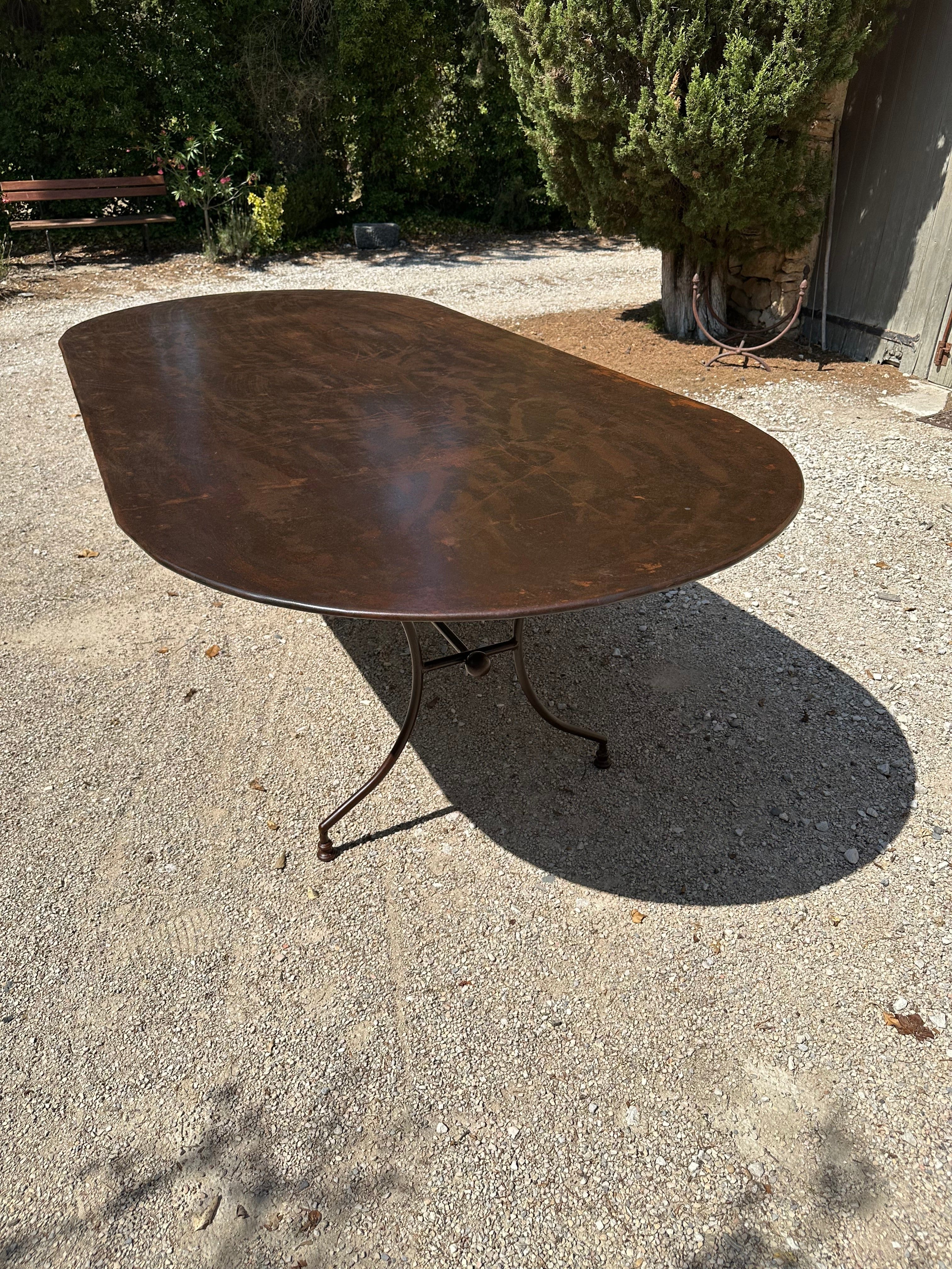 Table de jardin en fer forgé 250 cm